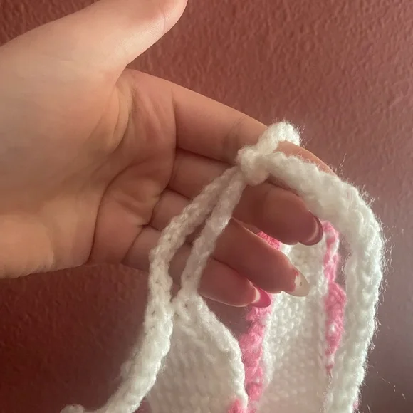 Head Band With Pink Ribbing - Picture 6 of 6